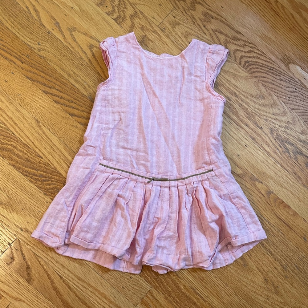 Zara pink linen dress 2/3